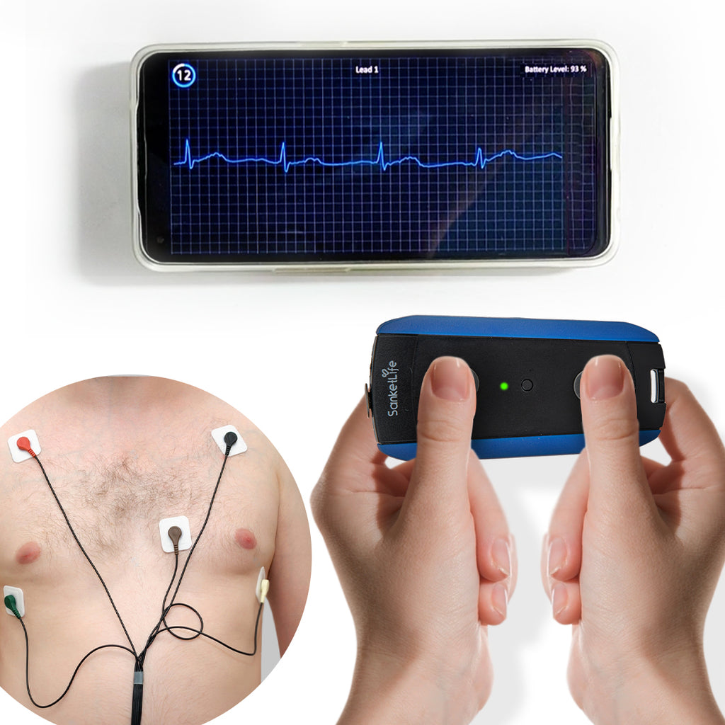 SanketLife Pro Plus - A Smart Do It Yourself Touch & Lead Based Pocket ECG Device
